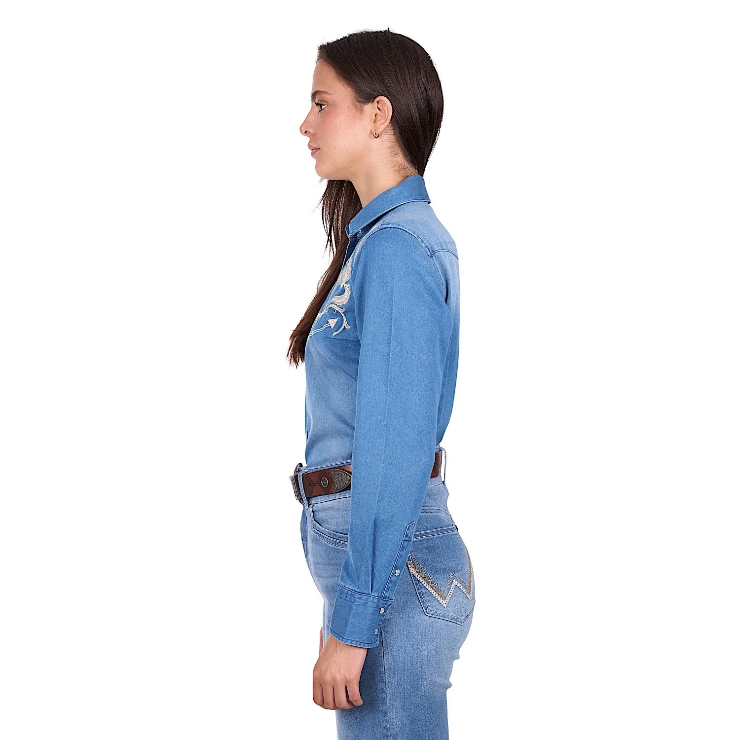 Wrangler Women's Louise Shirt - Denim - Image 2