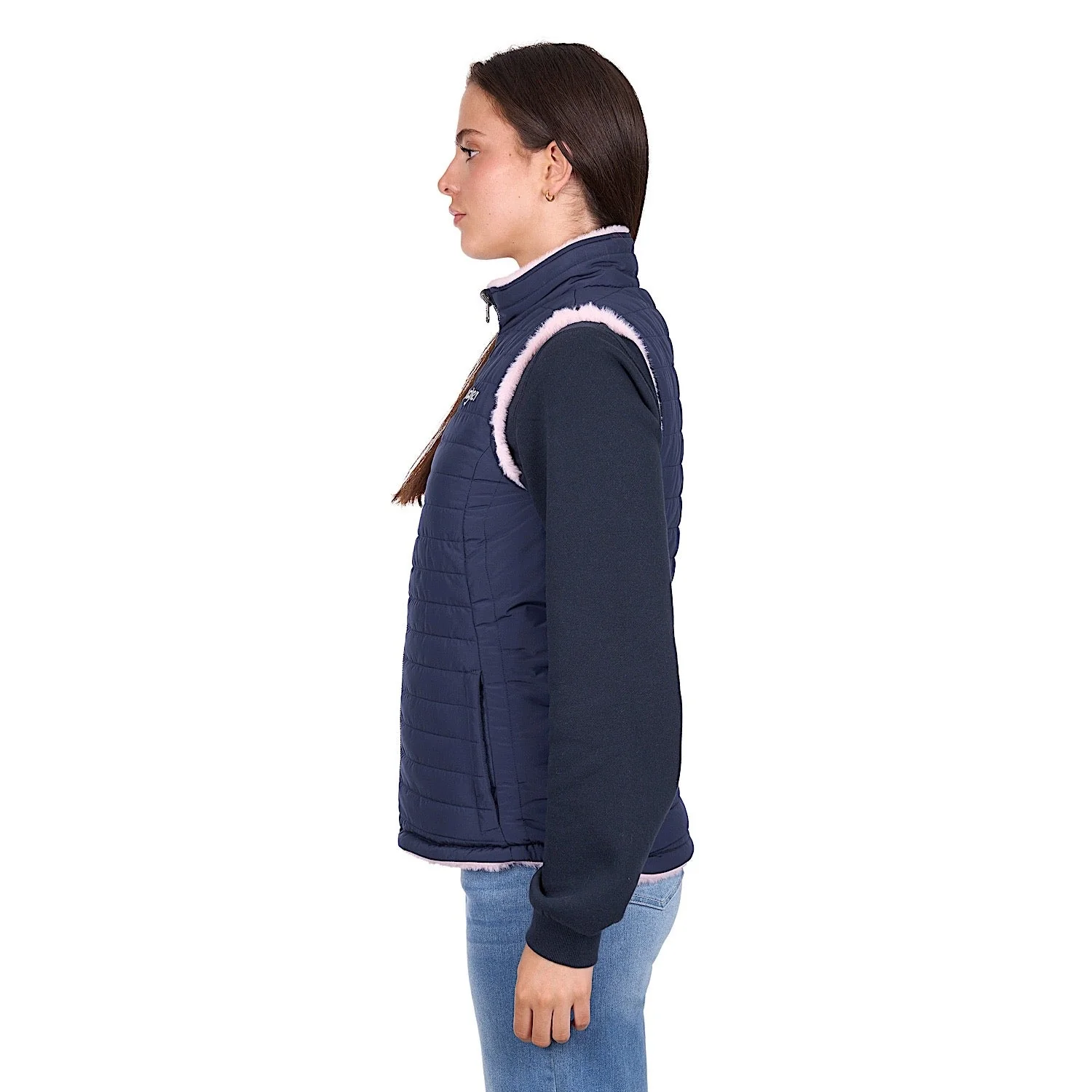 Wrangler Women's Marta Reversible Vest - Navy/Pink - Image 3