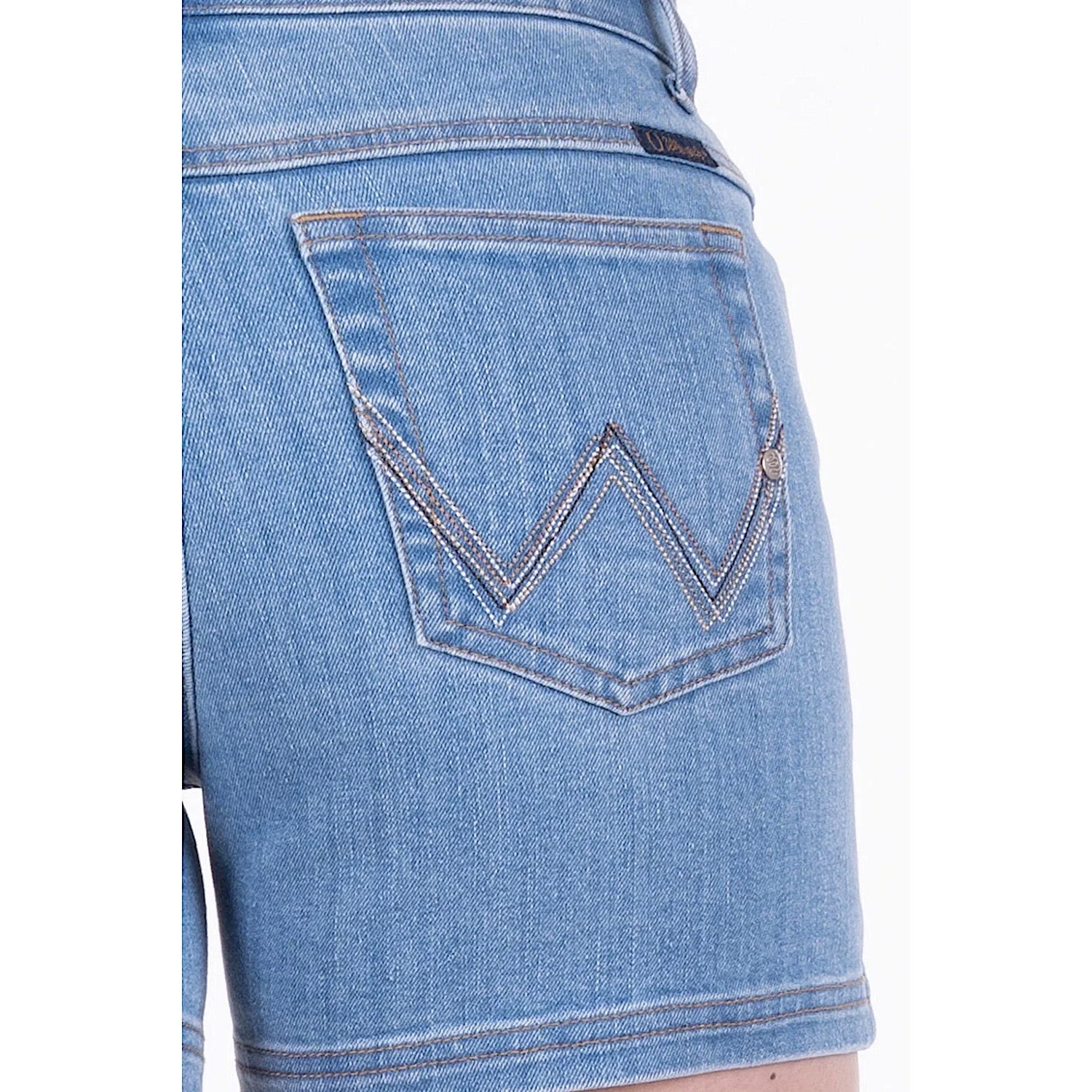 Wrangler Women's Megan Short Q-Baby Faded Blue - Image 4
