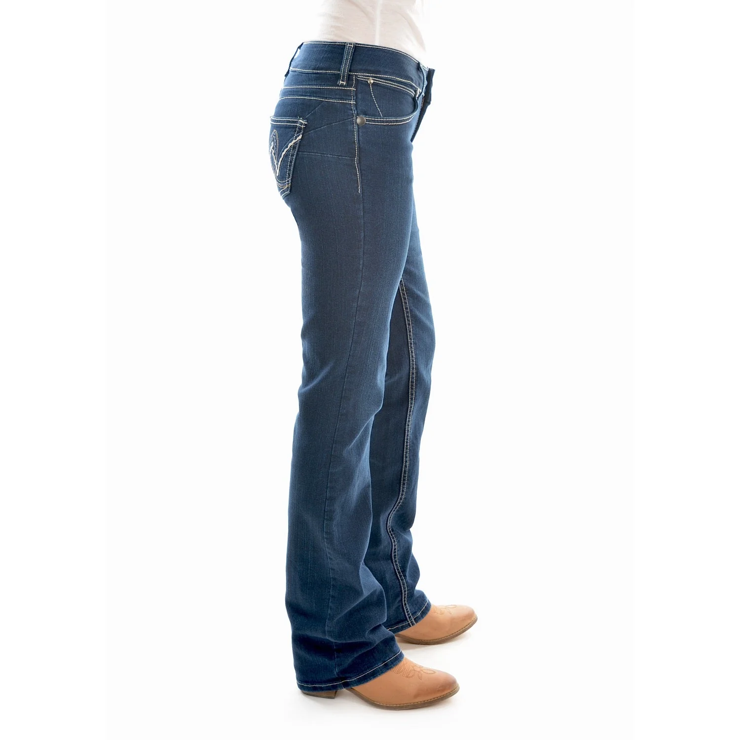 Wrangler Women's Mid Rise Jean 34 Leg Carolina Breakaway - Image 3