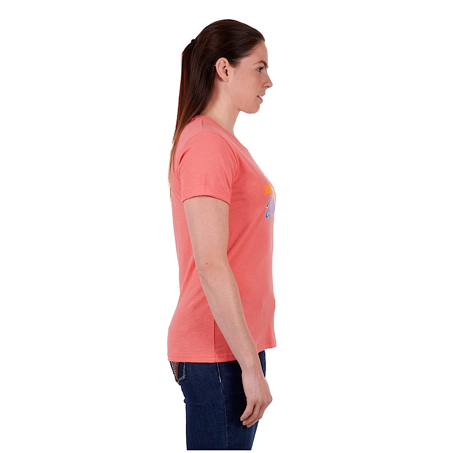 Wrangler Women's Nova Tee Coral - Image 2