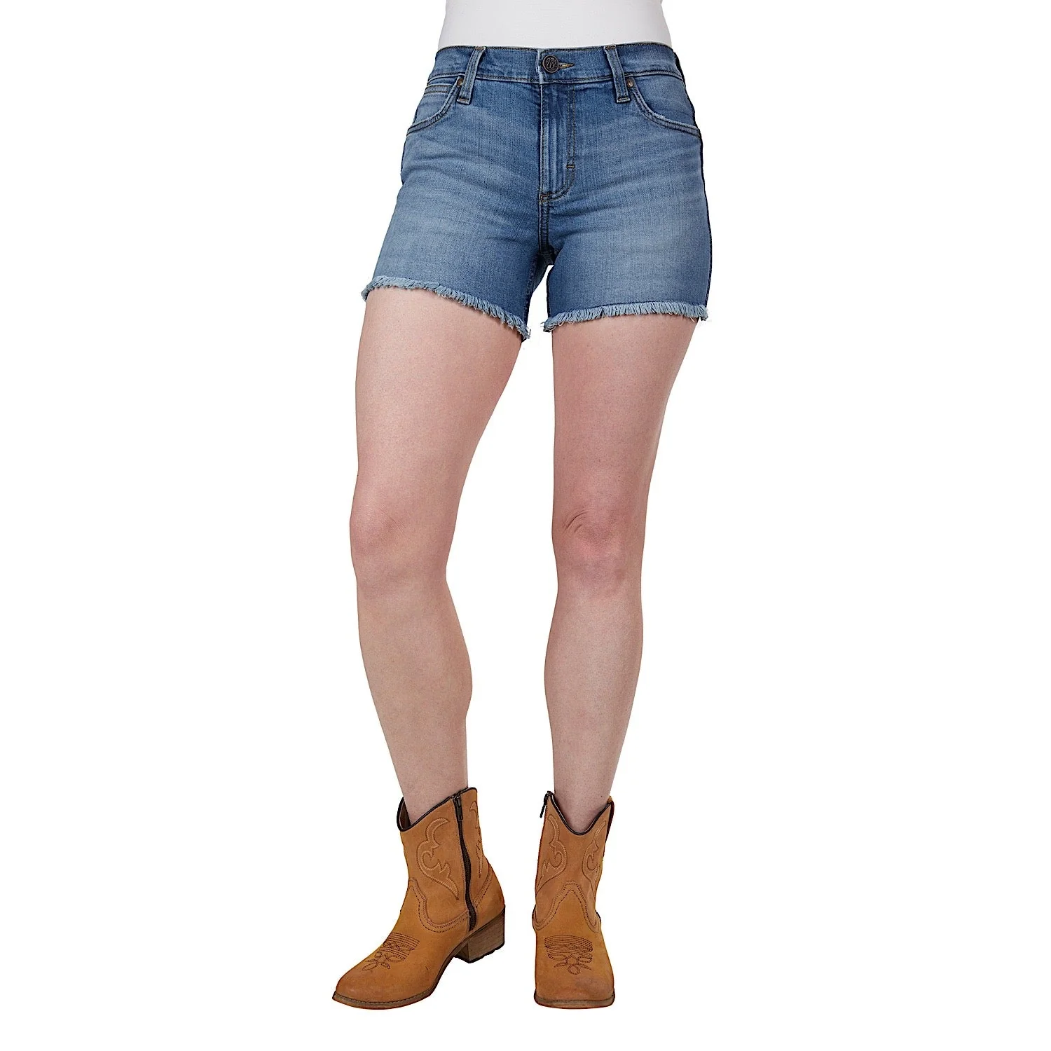 Wrangler Women's Rebecca Hi Rise Short Antique Blue - Image 2