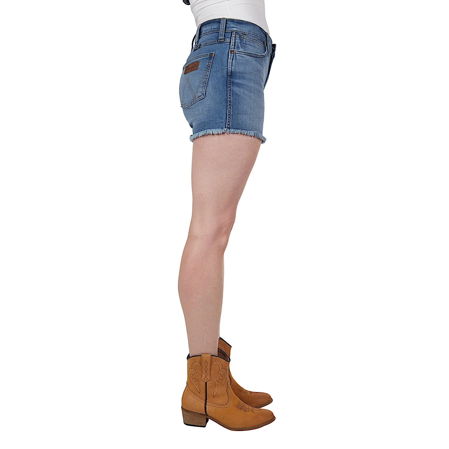 Wrangler Women's Rebecca Hi Rise Short Antique Blue - Image 3