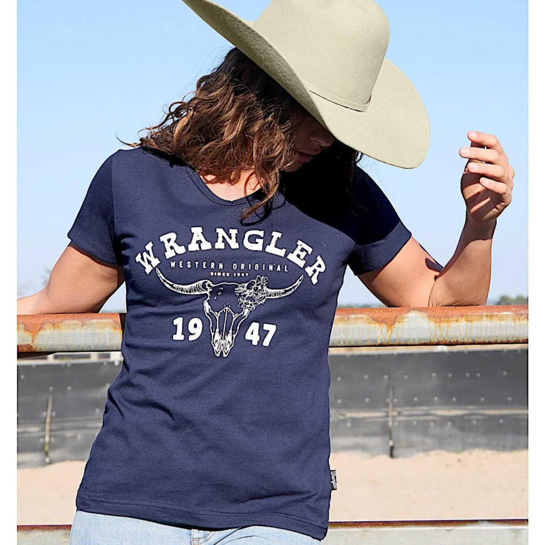 Wrangler Women's Reese Tee - Navy - Image 2
