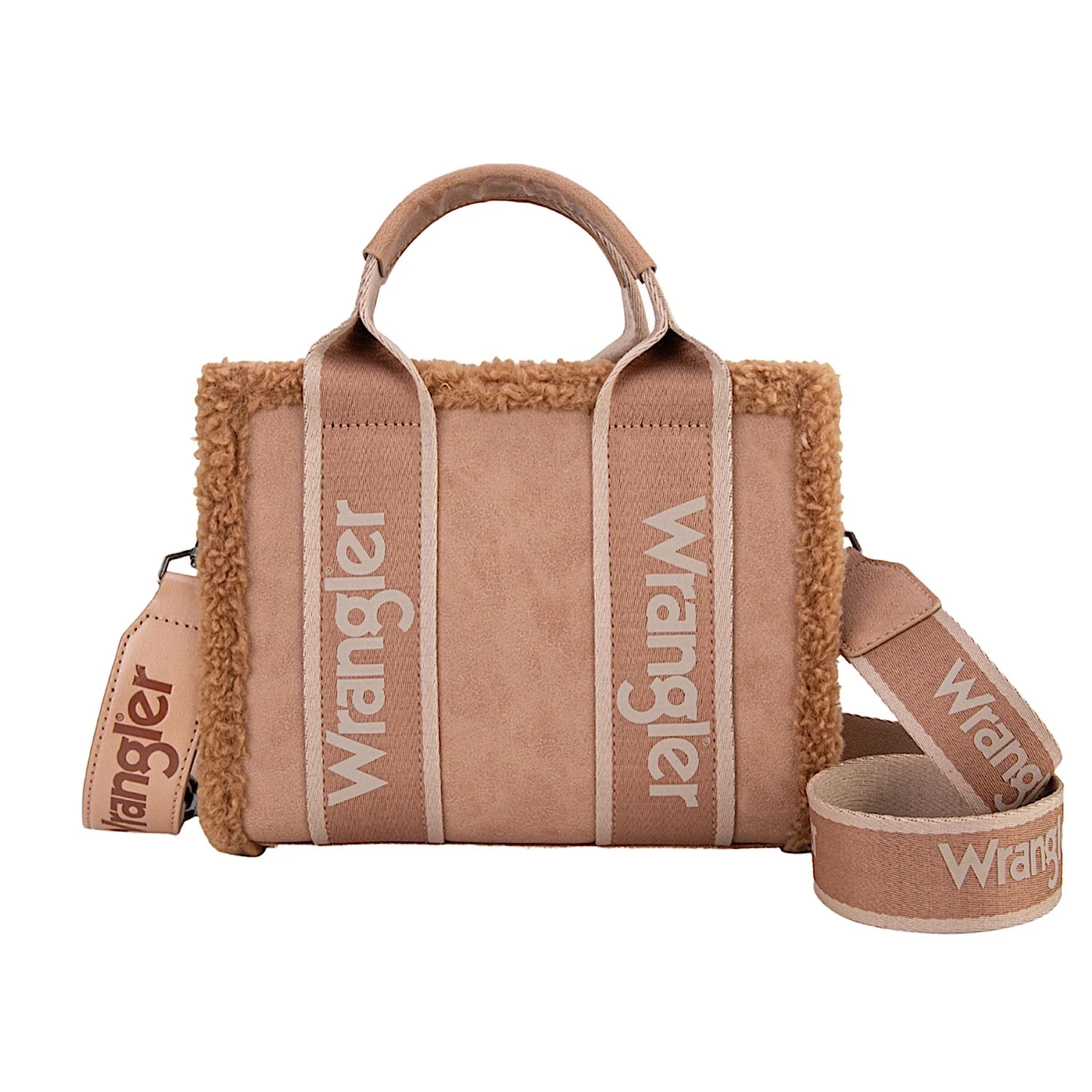 Wrangler Women's Sherpa Logo Sml Crossbody Bag - Camel