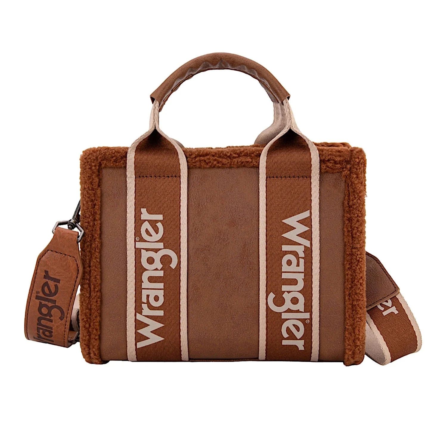 Wrangler Women's Sherpa Logo Sml Crossbody Bag - Tan - Image 2
