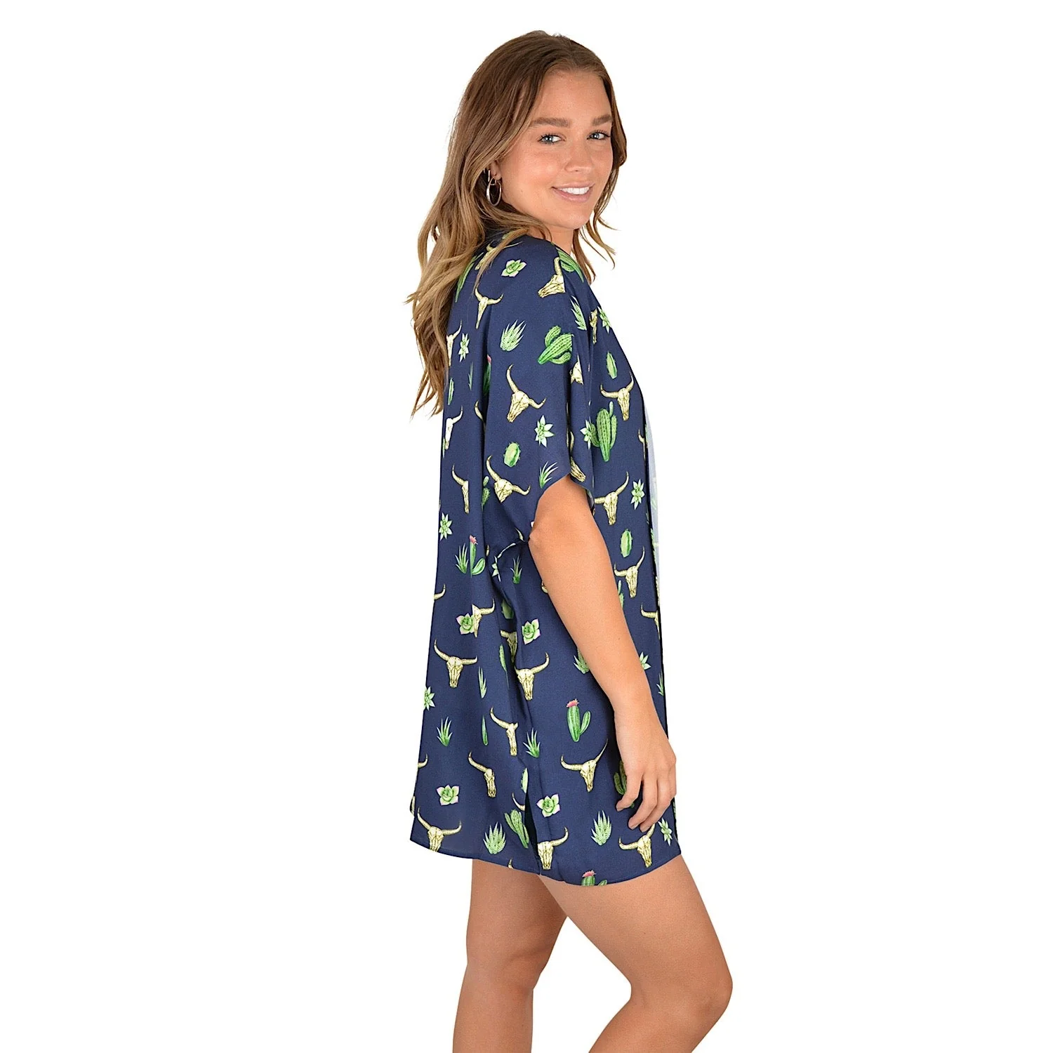 Wrangler Womens Tamara Kimono Navy - Image 3