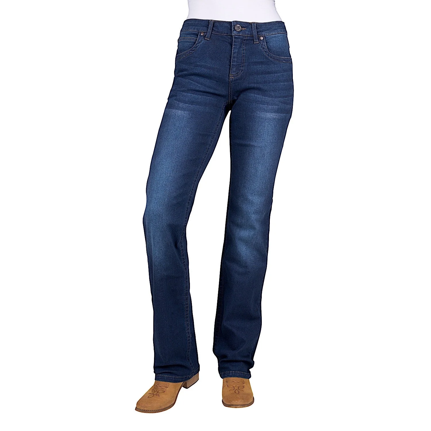 Wrangler Women's Tia Straight Leg Jean - 34" - Dark Indigo - Image 2