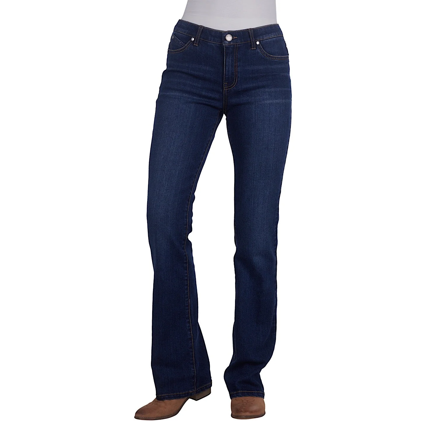 Wrangler Women's Tilly Q-Baby Booty Up Jean Wild Indigo - Image 2