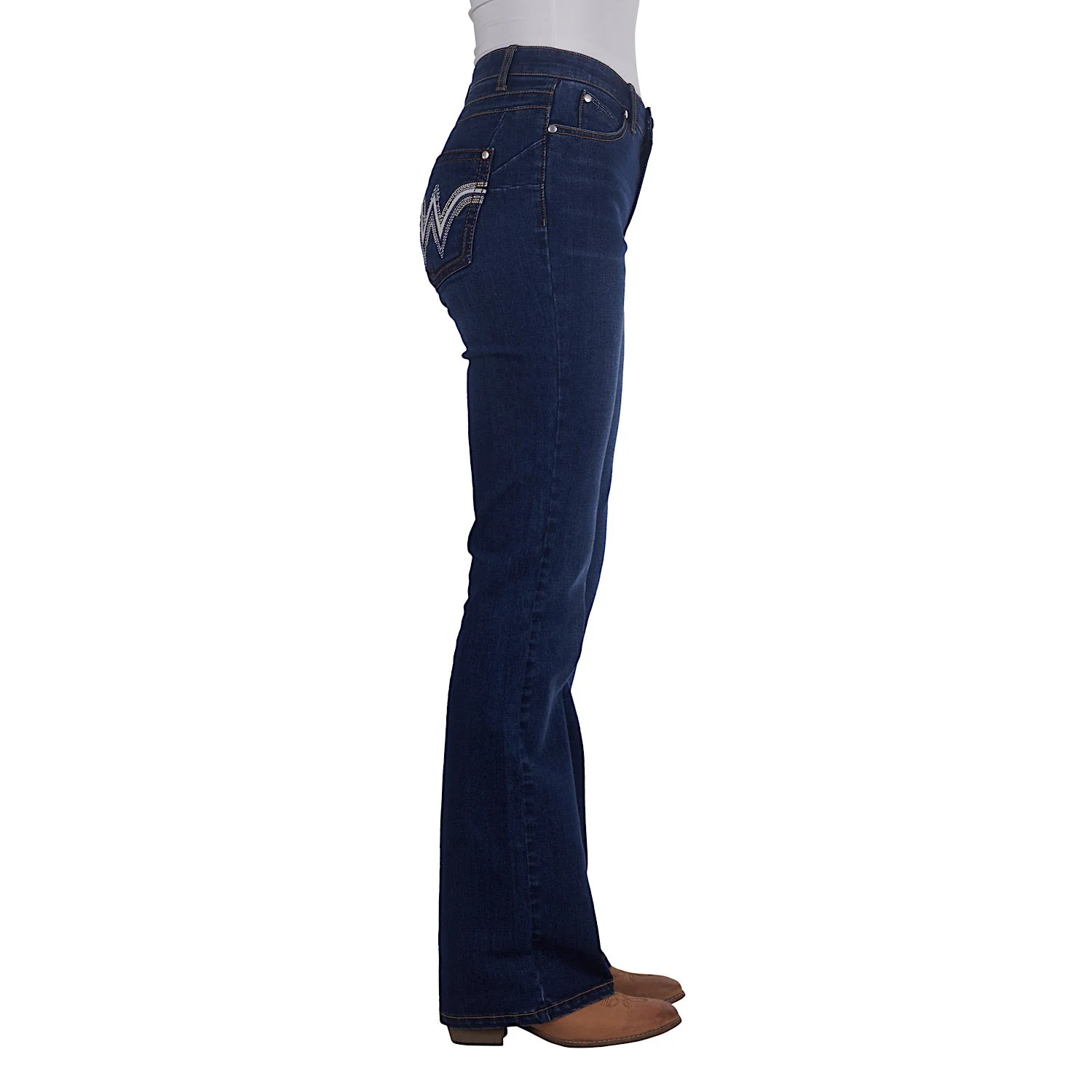 Wrangler Women's Tilly Q-Baby Booty Up Jean Wild Indigo - Image 3