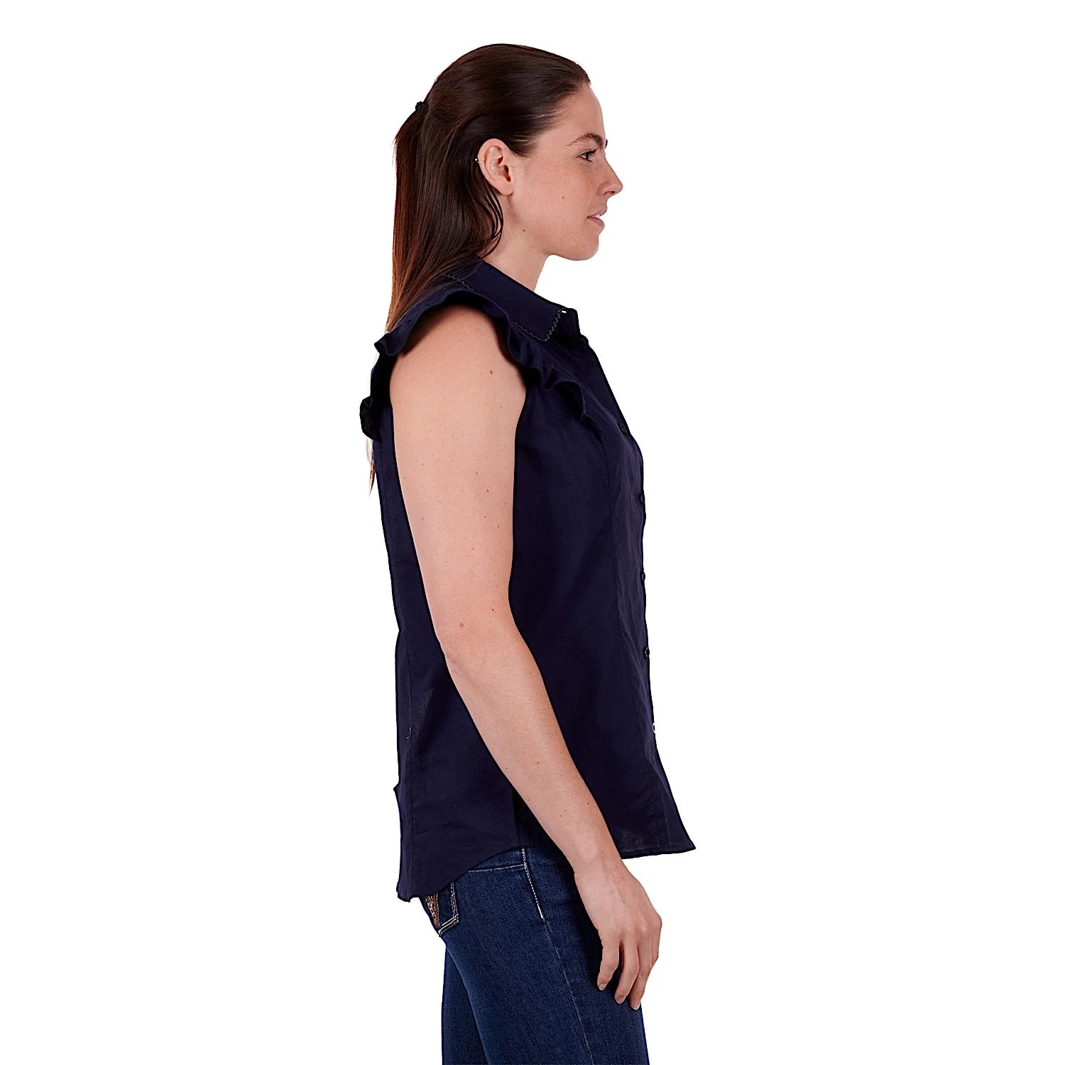 Wrangler Women's Valeria Blouse Navy - Image 2