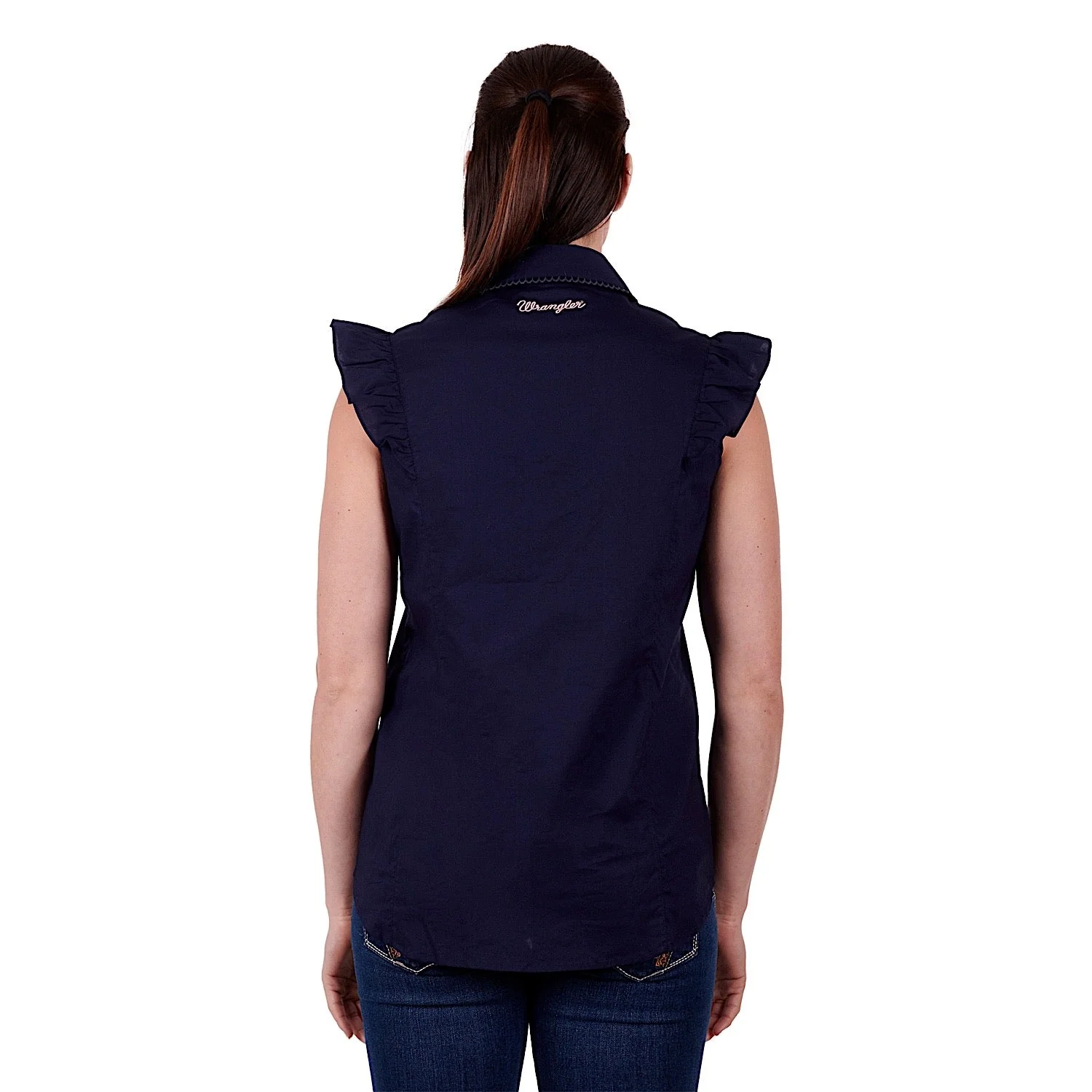 Wrangler Women's Valeria Blouse Navy - Image 3