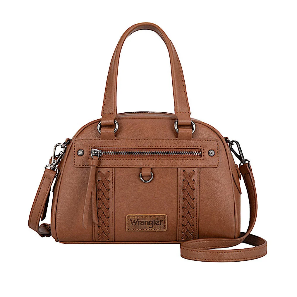 Wrangler Women's Whipstitch Crossbody Bag - Tan
