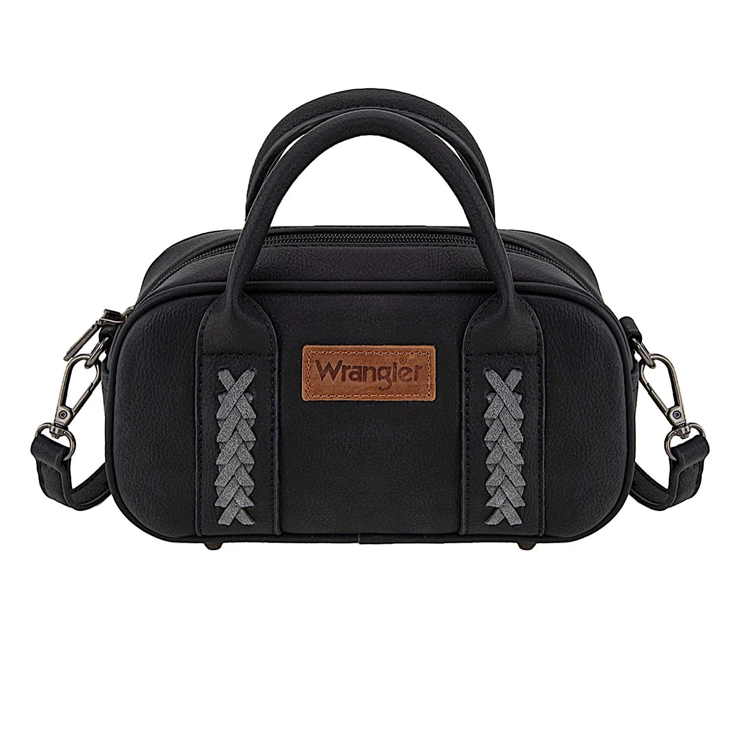 Wrangler Women's Whipstitch Mini Crossbody Bag - Black