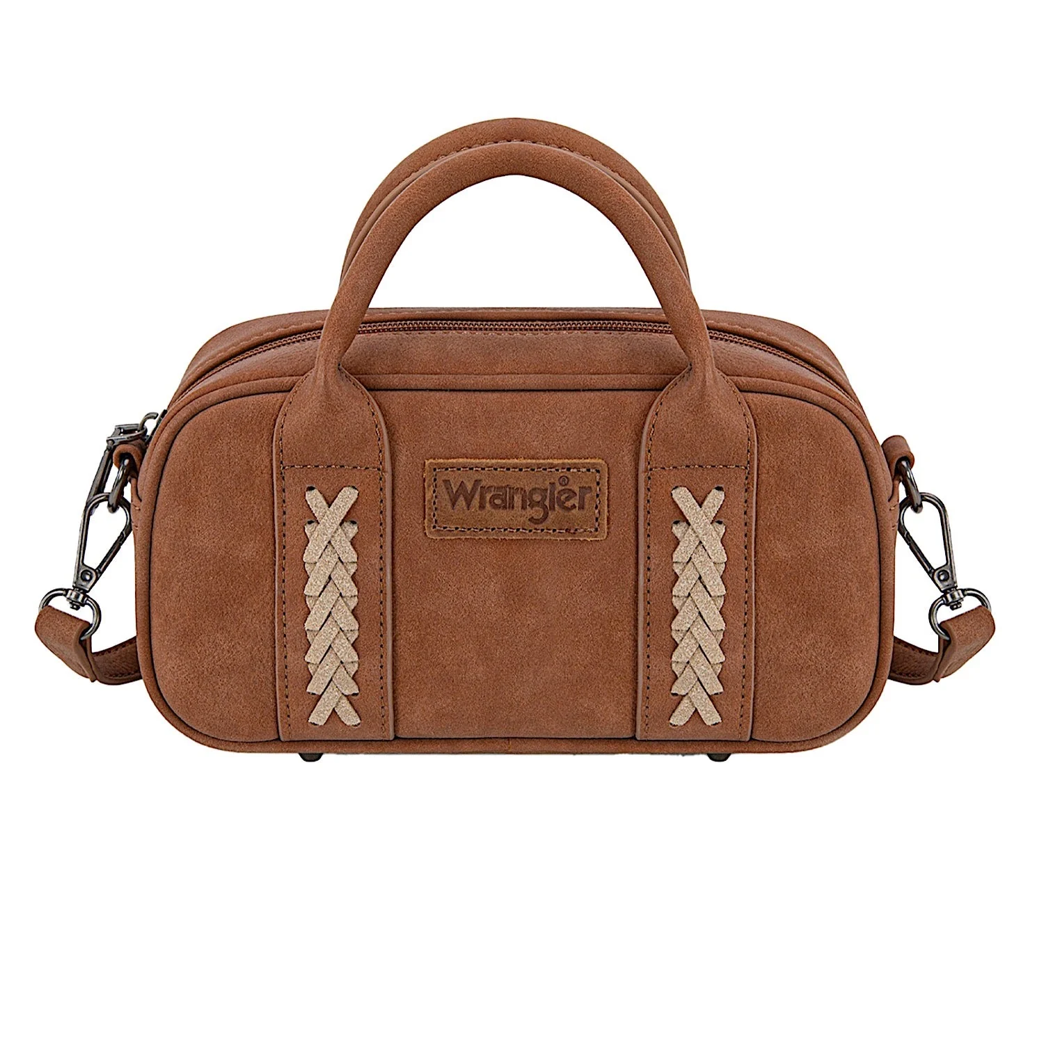 Wrangler Women's Whipstitch Mini Crossbody Bag - Tan