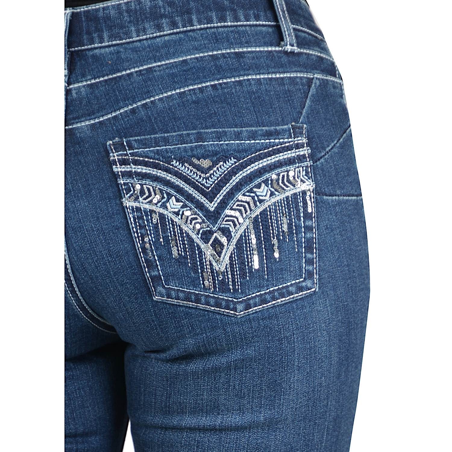 Wrangler Womens Windsong Jean - Q-Baby Booty Up Marine Blue - Image 3