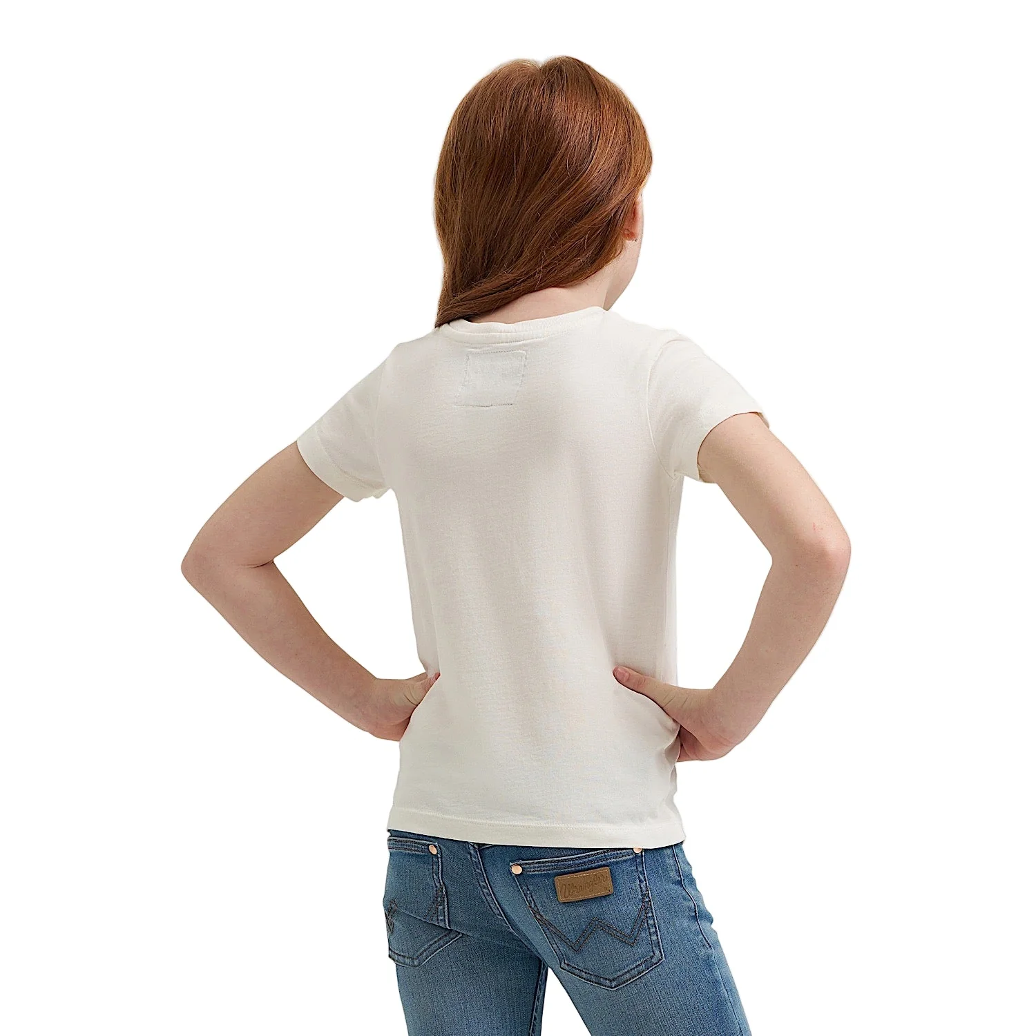 Wrangler X Lainey Wilson Girls Lonestar T Shirt - White - Image 2