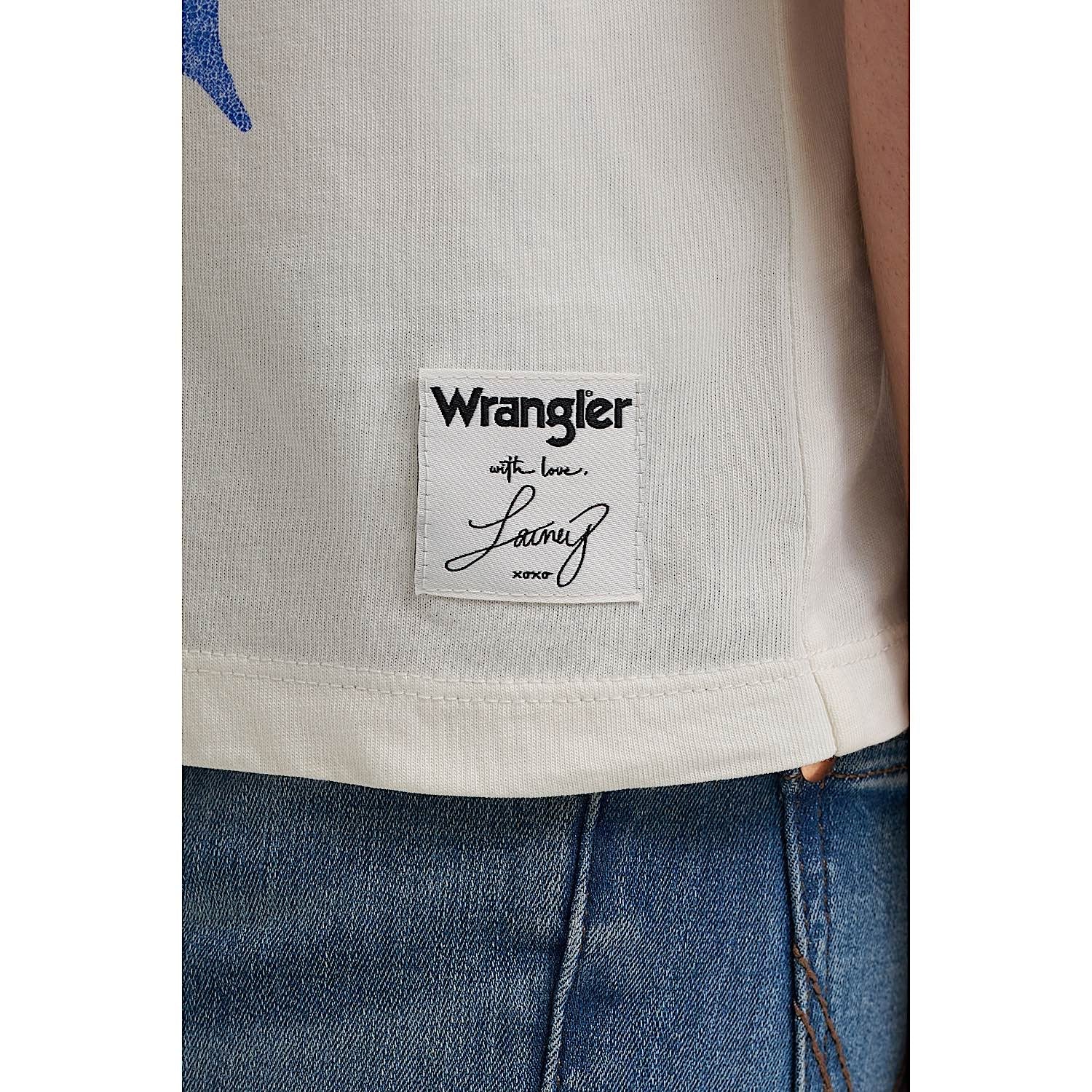 Wrangler X Lainey Wilson Girls Lonestar T Shirt - White - Image 3