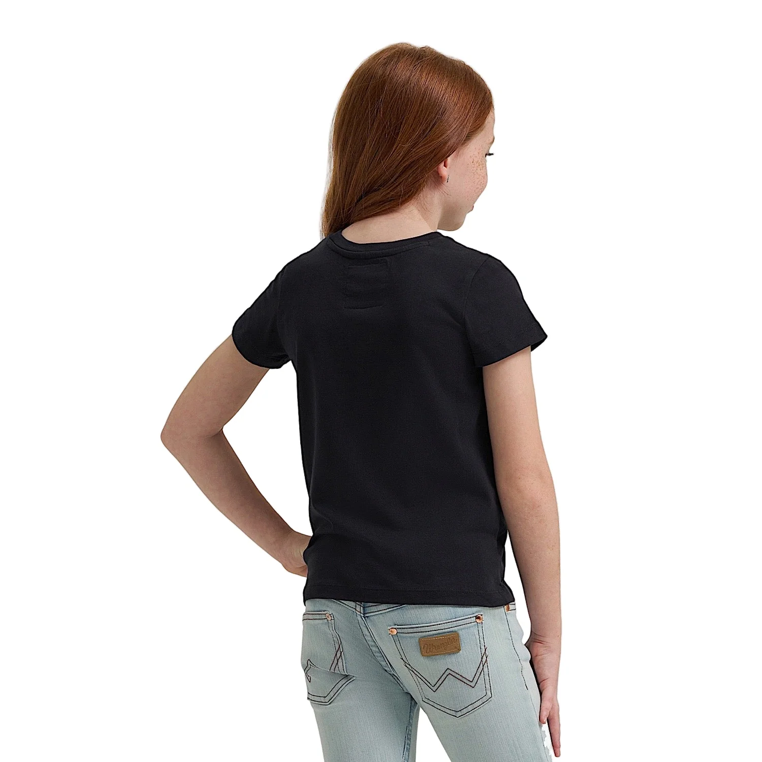 Wrangler X Lainey Wilson Girls Moon T Shirt - Black - Image 2